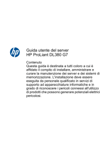 Guida utente del server HP ProLiant DL380 G7