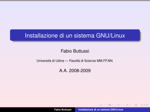 Installazione di un sistema GNU/Linux