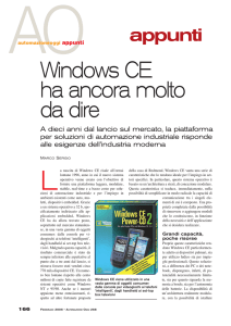 Windows CE ha ancora molto da dire