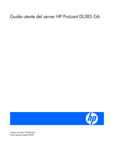 Guida utente del server HP ProLiant DL385 G6