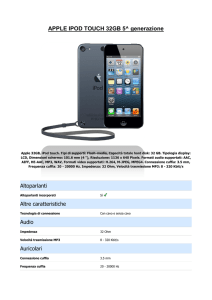 APPLE IPOD TOUCH 32GB 5^ generazione