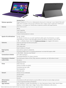 Surface Pro 2 Sistema operativo Esterno Spazio di