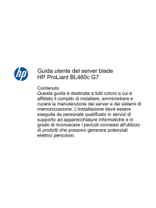 Guida utente del server blade HP ProLiant BL460c G7