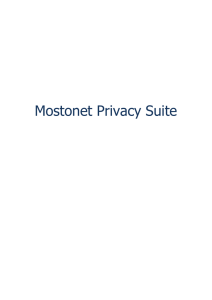 Mostonet Privacy Suite v3.06