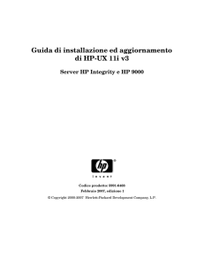 Guida di installazione ed aggiornamento di HP