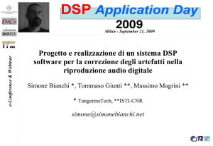 Progetto e realizzazione di un sistema DSP software per la