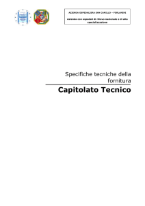 Capitolato tecnico a.. - Azienda Ospedaliera San Camillo Forlanini