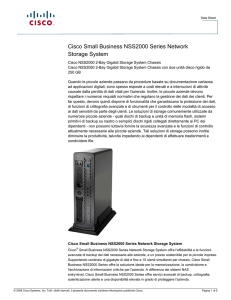 Cisco Small Business NSS2000 Series Network Storage System