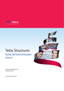 Sistema di licenze Tekla Structures