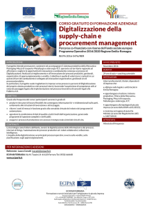 Digitalizzazione della supply-chain e procurement management