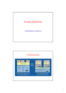 Architetture software (introduzione alla virtualizzazione)