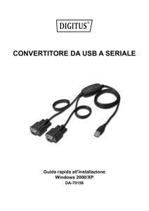 CONVERTITORE DA USB A SERIALE
