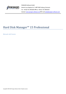 Hard Disk Manager™ 15 Professional