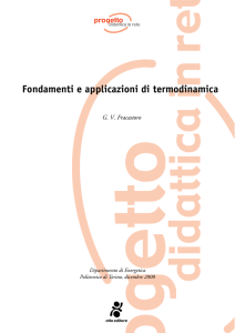 Fondamenti e applicazioni di termodinamica