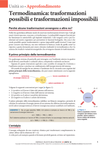 Termodinamica: trasformazioni possibili e