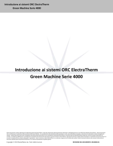 Introduzione ai sistemi ORC ElectraTherm Green