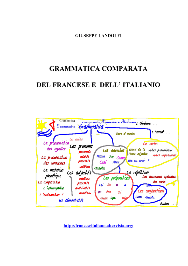 Grammatica Comparata Del Francese E Dell