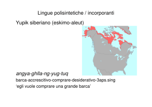 Lingue polisintetiche / incorporanti Yupik siberiano (eskimo