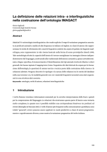 La Definizione delle Relazioni Intra- e Interlinguistiche