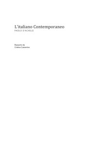 L`italiano Contemporaneo