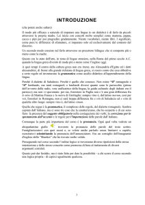 Grammatica testo bianco e nero avanti-retro