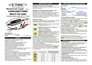 Manuale d`uso e guida 2002-03-12 CARICABATTERIE MULTI XS