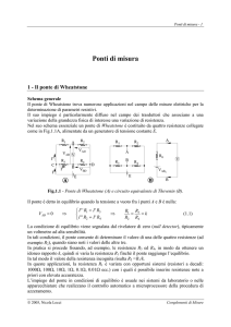 Ponti di misura - Dipartimento di ingegneria elettrica ed elettronica