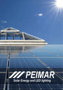 Solar Energy and LED lighting - peimar group