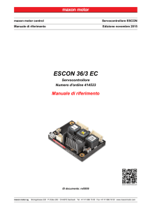 ESCON 36/3 EC Manuale di riferimento
