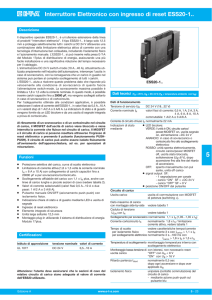 Interruttore Elettronico con ingresso di reset ESS20-1..