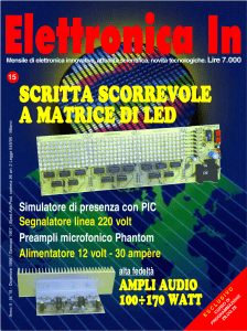 scritta scorrevole a matrice di led