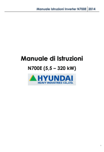 Manuale Istruzioni Inverter N700E - Inverter per motori asincroni