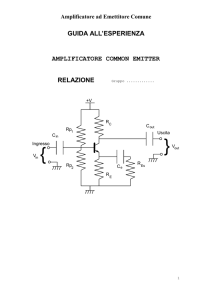 Amplificatore ad Emettitore Comune