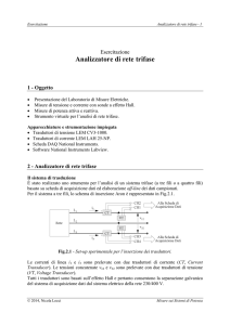 Analizzatore di rete trifase - Ingegneria elettrica ed elettronica