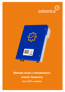 Manuale d`uso e manutenzione inverter Solsonica