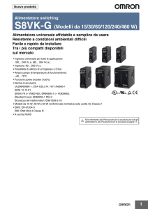 S8VK-G (Modelli da 15/30/60/120/240/480 W)