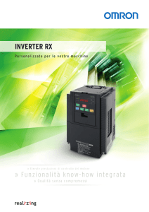 RX 3G3RX Omron inverter - AI Automazione Industriale Srl