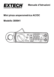 Manuale d`Istruzioni Mini pinza amperometrica AC/DC