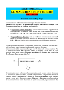 le macchine elettriche