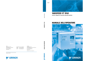 varispeed v7 ip65 manuale dell`operatore