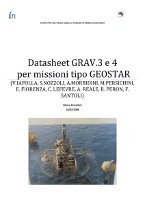 Datasheet GRAV.3 e 4 per missioni tipo GEOSTAR