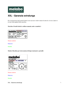 XXL - Garanzia extralunga