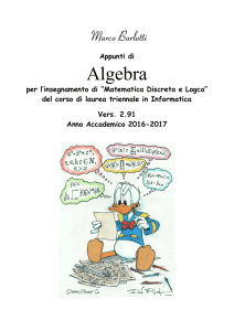 Appunti di algebra File