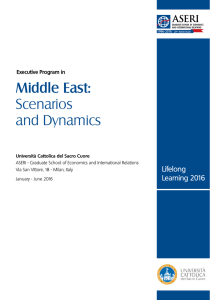 Middle East: Scenarios and Dynamics - Aseri