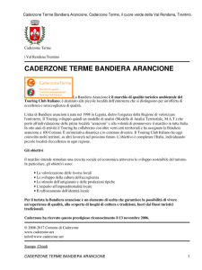 Caderzone Terme Bandiera Arancione, Caderzone Terme, il cuore