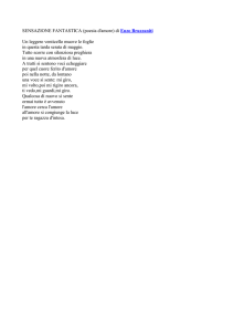 SENSAZIONE FANTASTICA (poesia d`amore) di Enzo