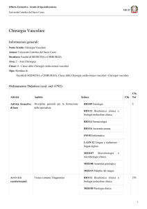 Chirurgia Vascolare - Università Cattolica del Sacro Cuore