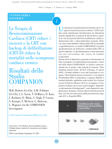 Risultati dello Studio COMPANION - Giornale Italiano di Aritmologia