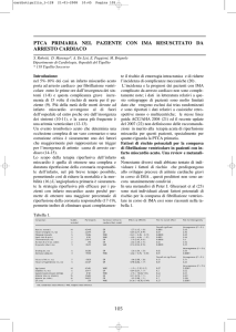 ptca primaria nel paziente con ima resuscitato da