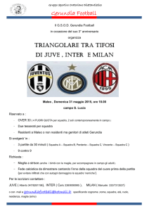 Triangolare TIFOSI Juve-Inter-Milan